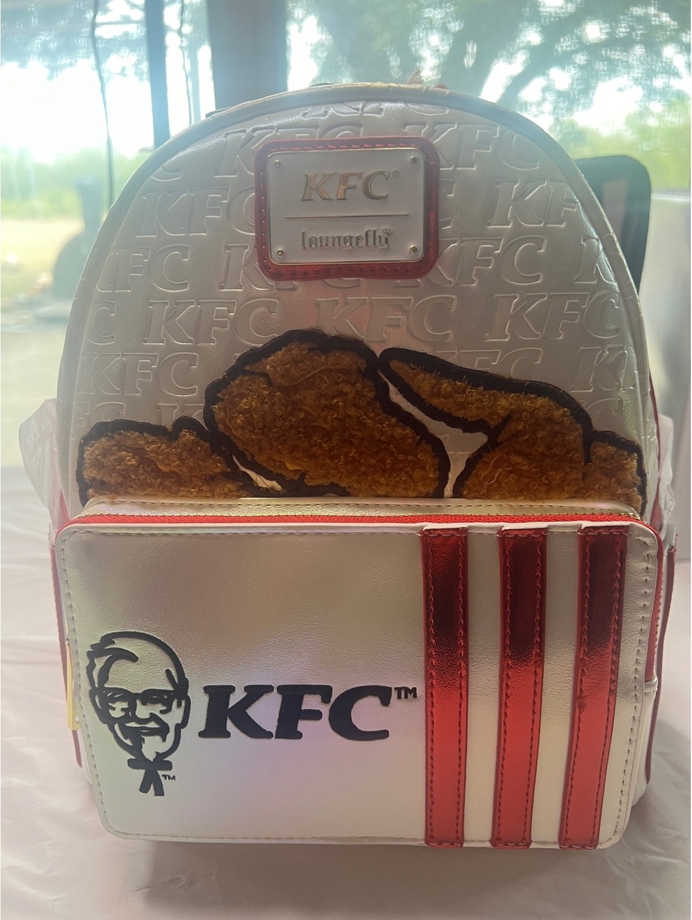 KFC Chicken Bucket Sherpa Mini Backpack by Loungefly